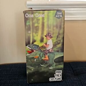 Ride T-Rex Dinosaur Inflatable Costume 4-6 years